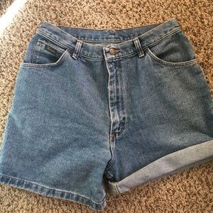 Wrangler High Waisted Denim Jean Shorts